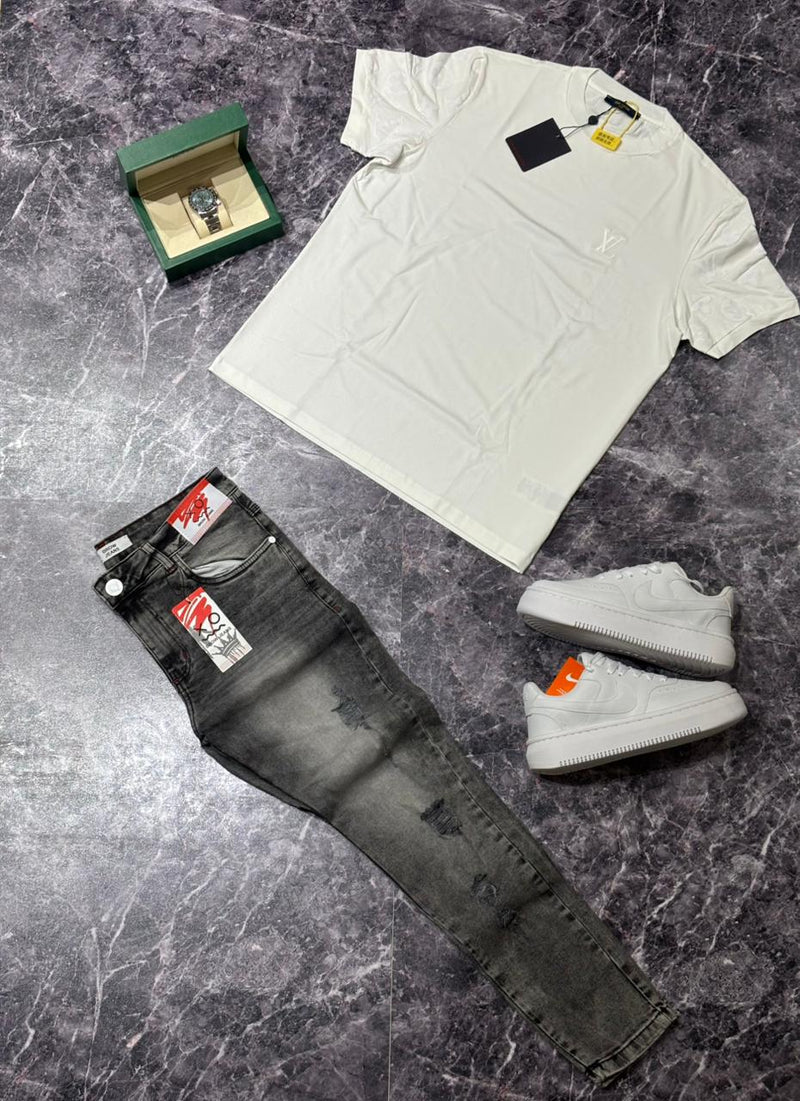 Kit Louis Vuitton + Brow Jeans + Court Vision Alta