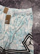Short Jordan Diamond branco e azul