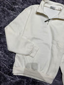Jaqueta Padrão Zara Meio Zíper Branca Oficial